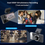WIFI Driving Recorder Three Lens Mobile Phone APP Interconnection Night Vision Large Wide Angle - Image 2