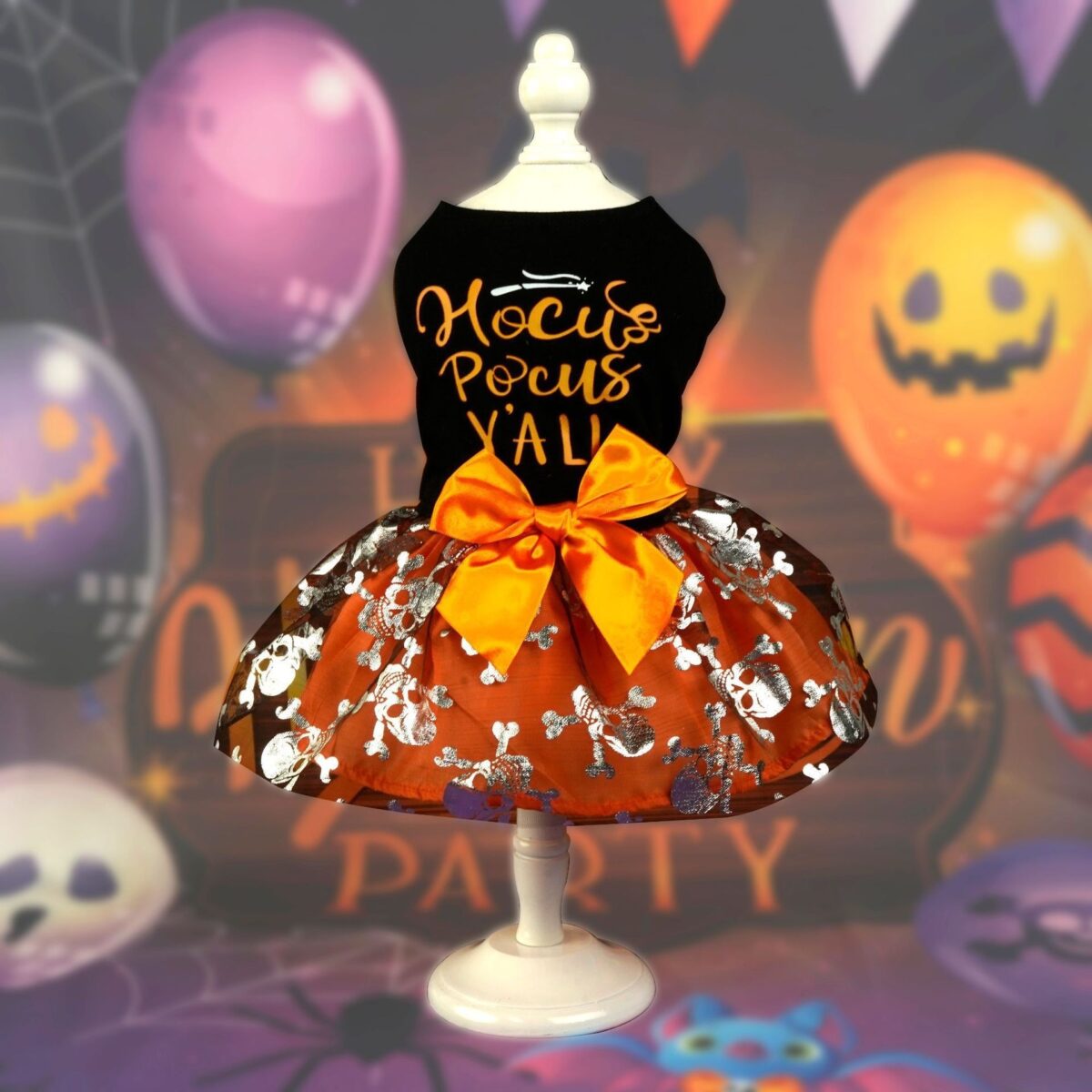 Pet Clothes Halloween Dog Cat Party Decoration Halloween Skull Black Costume - Image 6