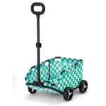 Pet Stroller Dog Cat Trolley Out Small Pet Cart Portable Foldable Storage Car - Image 10