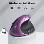 Three Generations Wireless Charging Vertical Mouse Ergonomic Mouse - Image 2