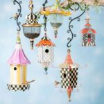 Metal Bird Feeder Creative Pattern Birdhouse Hanging Decor Garden Yard Window Parrot Feeding Pendant Decoration - Image 2