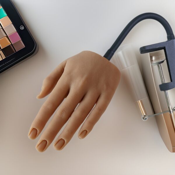 Nail Art Practice Hand Model Silicone Fake Hand Model Realistic Training Hand Fake Fingers