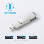 New Typec Metal Rotating USB  Drive Mobile - Image 5