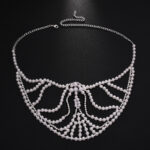 Makeup Party Pearl European And American Fashion Exaggerated Music Festival Party Rhinestone Mask - Image 5