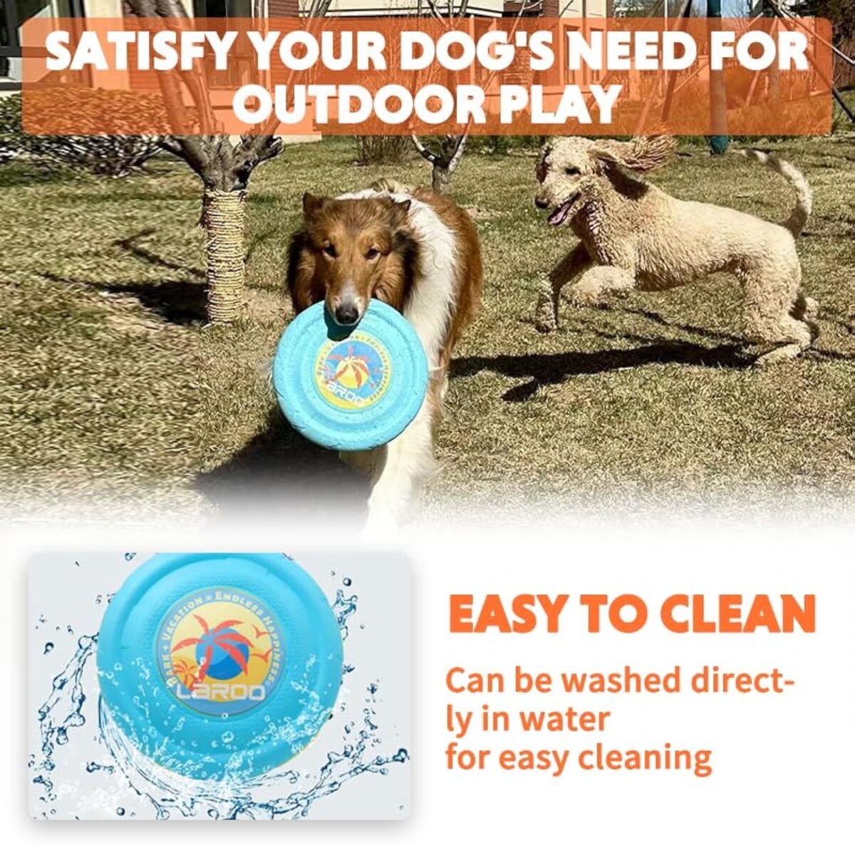 Dog Flying Disc Dog Flying Disc Durable And Interactive Flying Disc For Medium And Large Dogs  Perfect For Summer Parties And Outdoor Playtime - Image 10