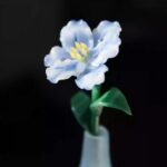 Handmade Glass The Blue And White Porcelain Tulip Glass Flower