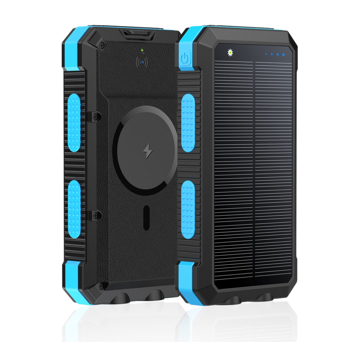 Solar Magnetic Wireless Charger Power Bank 20000 MA Outdoor Lighting Waterproof - Image 9