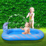 Dinosaur Water Spray Pool For Kids Pet Play Mat Water Play Toy Shark Pool - Image 3