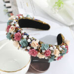 Bridal Flower Headband Headband European And American Wedding Accessories - Image 4
