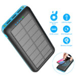 Compatible With Apple, Chargeur Solaire Sans Fil Qi  Pour Xiaomi, Samsung, Iphone, Portable, 3usb, Pour Voyage En Plein Air - Image 2