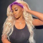 Simple Root Dyed Purple Human Wigs - Image 5