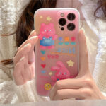 Fashion Creative Love Flower Bear Rabbit Phone Case - Image 3