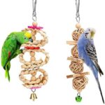 Parrot Bite Toy Small And Medium Bird Log Swing Ring Bell String - Image 6