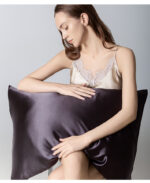 Double-sided Silk Sleeping Envelope Solid Color Single Pillow Case - Image 5