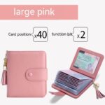 Korean Style Large Capacity Tassel Snap Solid Color Multiple Card Slots Driving License Protective Cover - Image 10