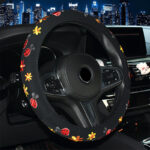 Ladies Butterfly Cherry Blossom Embroidered Car Grip - Image 4