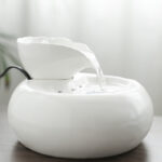 Pet Ceramic Automatic Cat Leaf Water Dispenser - Image 2