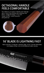 FINDKING 4 pièces en acier plaqué japonais professionnel octogonal poignée couteau de cuisine Nakiri Santoku couteaux utilitaires - Image 7