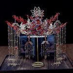 Ancient Costume Xiuhe Phoenix Crown Headdress - Image 4