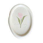 Common Calla Tulip French Relief Ceramic Plate Tableware - Image 5