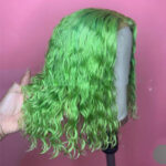 Wig Foreign Trade Cross-border New Arrival Multi-color Women's Mid-length Front Lace Short Curly Hair - Image 5