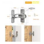 Warehouse Hook Stainless Steel Carbon Steel Sliding Door Lock - Image 7