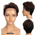 Front Lace Wig All Real Hair Short Headgear - Image 9