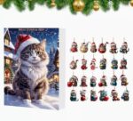 Cute Christmas Advent Cat Countdown Acrylic Calendar - Image 10