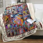 Cat Sherpa Blanket Animal Pattern Printing Double Layer Children - Image 3