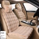 Bubble Velvet Winter Car Cushion Thickened Warm Plush Warm Universal Seat Cushions Seat Cover - Image 7