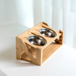 Cat bowl wooden dish rack - Image 7