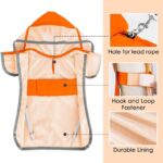 Dog Raincoat Waterproof Soft Breathable Dog Rain Jacket For Small Dog Hooded Dog Rain Coat With Transparent Cap Protect Belly - Image 8