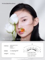 Soft Magnetic False Eyelashes Zero Glue Light Feeling Eyelash Long Curling Big Eyes Natural - Image 8