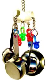 Parrot Bite Toy Stainless Steel Four-pot String - Image 5