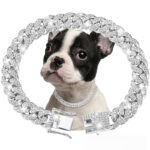 Pet Diamond Collar Cuban Link Chain Small Medium Large Dogs And Cats Necklace - Image 3