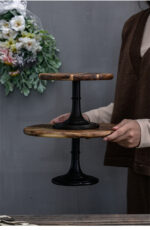 Solid wood tray dessert cake stand - Image 2