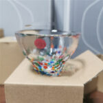 Japanese Tsugaru Stained Glass Wine Glasses - Image 5
