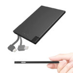 Ultra-thin Compact Portable With Cable Mobile Power Supply - Image 5