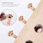 Cat Scratcher And Toy, Cat Pop Up Toy, Cardboard Cat Scratcher With Whack A Mole For Cats, Cat Whack A Mole Toy, Interactive Cat Toys For Bored Indoor Adult Cats - Image 7