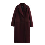 Elegant Slim Lapel Long-sleeved Overcoat Jacket - Image 9