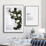 Simple Bedroom Dining Room Background Wall English Alphabet Mural - Image 2