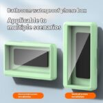 Wall-mounted Mobile Phone Bracket Kitchen Bathroom Waterproof Anti-fog Mobile Phone Box - Image 2
