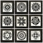 48 Mandala Auxiliary Painting Templates Stone Color Painting Creative DIY Handmade Templates - Image 2
