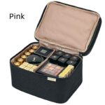 Portable Fashion Double Layer Cosmetics Bag - Image 7