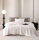 Silk Four-piece Set 19 M Pure Color Pillowcase - Image 6