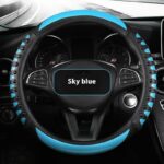 Leather Silicone Four Season Car Accessories Steering Wheel Cover - Image 10