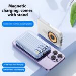 Magnetic Self-contained Bracket Power Bank Large Capacity - Image 2