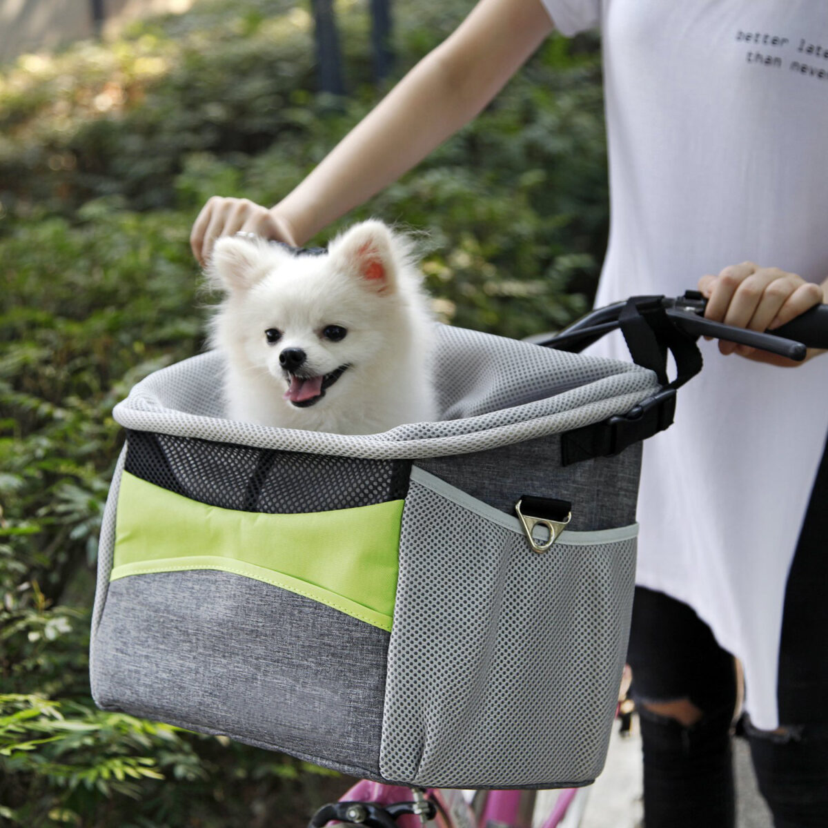 Bicycle pet frame dog basket - Image 1