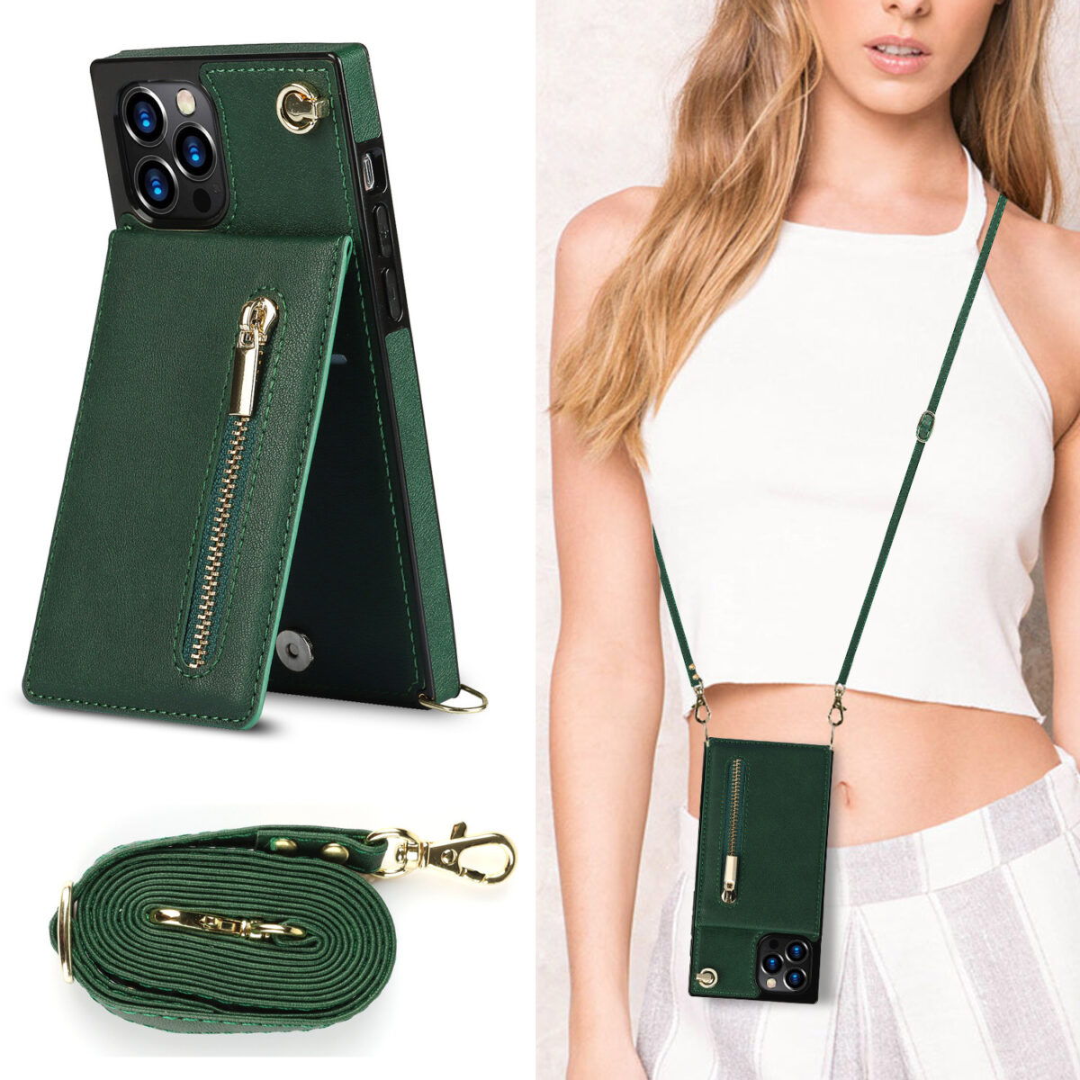 Phone Case Crossbody XR Zipper Mobile Phone Protective Cover - Image 8