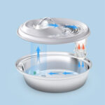 Stainless Steel Pet Water Dispenser Flow Circulation Filtration - Image 4